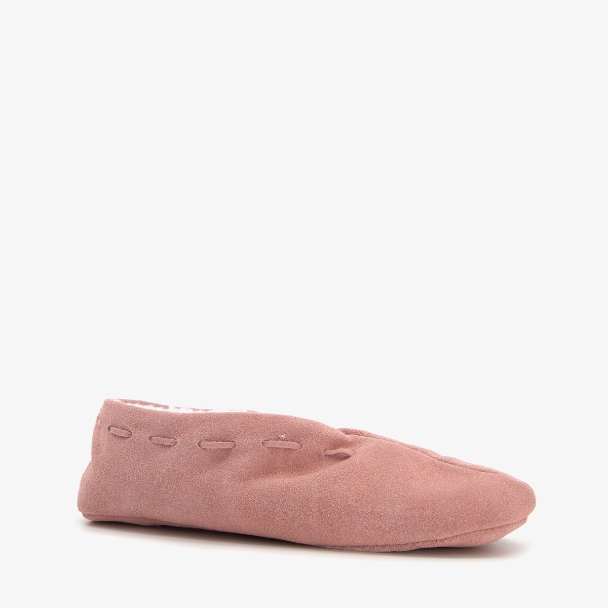 Thu!s leren dames Spaanse sloffen roze - Maat 36 - Pantoffels