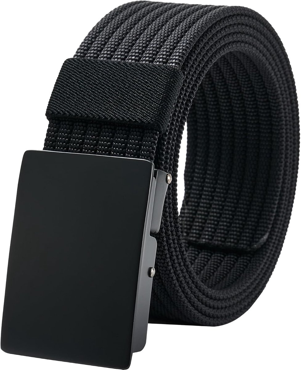 Riem voor heren met metalen gesp, werkriem, verstelbare tactische militaire stoffen riem, 130 cm
