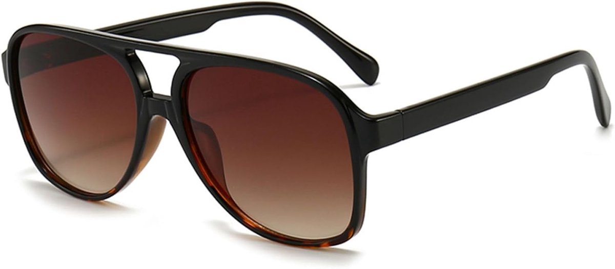 jaren 70 gepolariseerde zonnebril voor heren, dames Vintage klassiek oversized pilotenbril