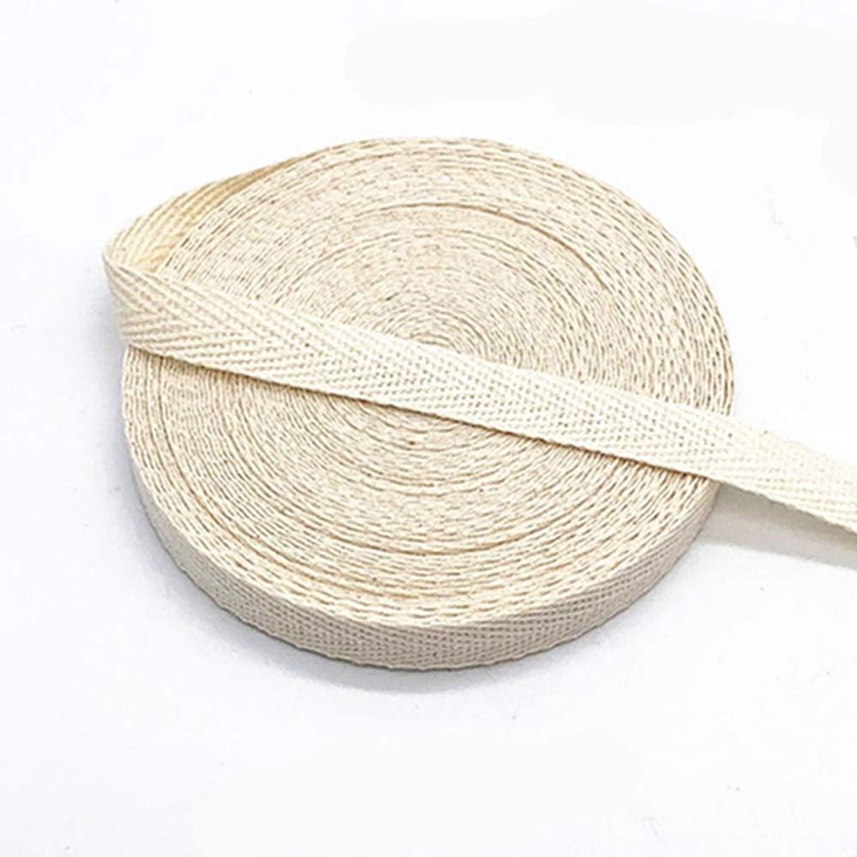 katoenen band 45 m x 10 mm zachte stof keperstof katoenen band katoenen koord biasband om te naaien