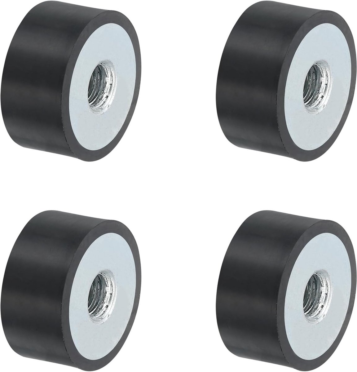 4 stuks 20 x 10 mm M6 rubberen dempers, multi-type rubberen buffers, trillingsdemper voor motorruimte en luchtcompressoren