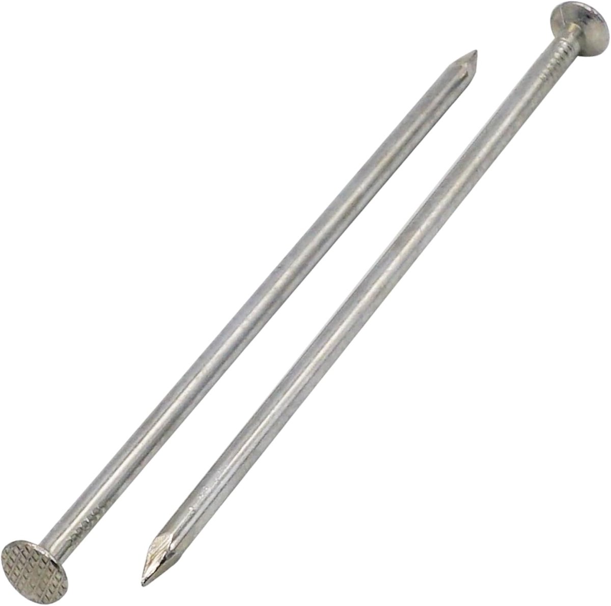 (140 stuks) Verzinkte bouwnagels 4,0 x 120 mm, gewone draadspijkers, platte ronde kop, houtbewerking stalen spijkers