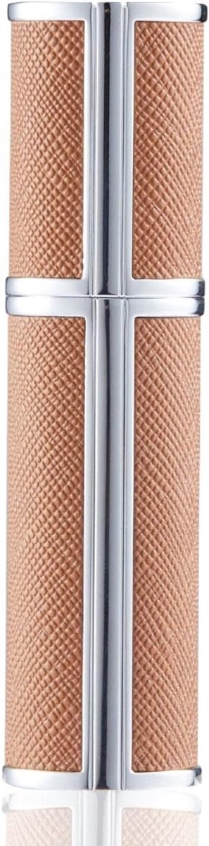 parfumverstuiver, mini-parfumverstuiver voor onderweg, lege spuitfles voor parfum, handtas, parfumflessen voor op reis, 5 ml (YB-bruin)