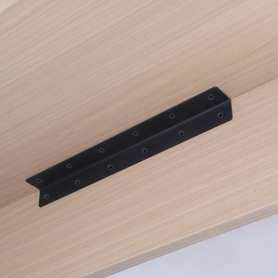 hoekverbinders, zwart, 275 x 27 x 27 mm, hoek 90 graden hoekverbinder, roestvrij staal, meubelverbinder, hoek voor planken, meubels, kasten, 8 stuks — afbeelding 4