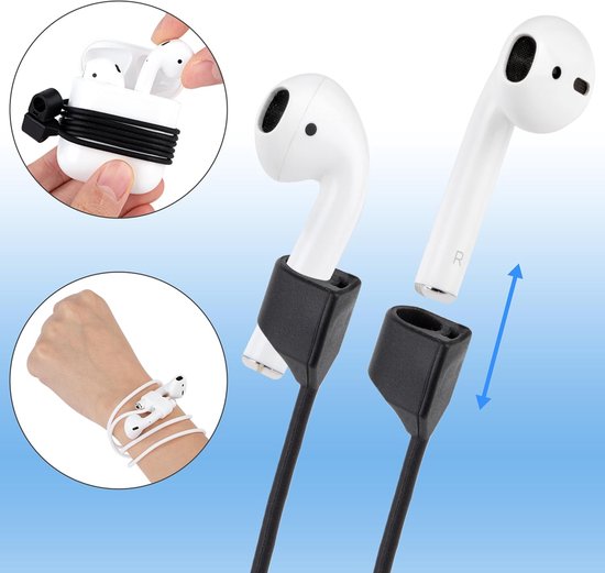 siliconen band voor anti-verlies draadaccessoires voor sport oortelefoon sleutelhanger — afbeelding 3