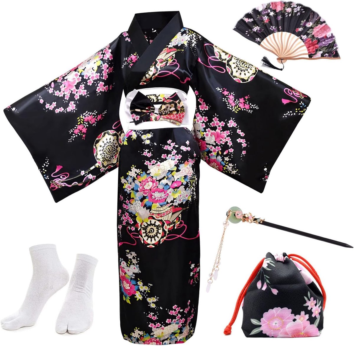Japanse traditionele kimono set dames polyester