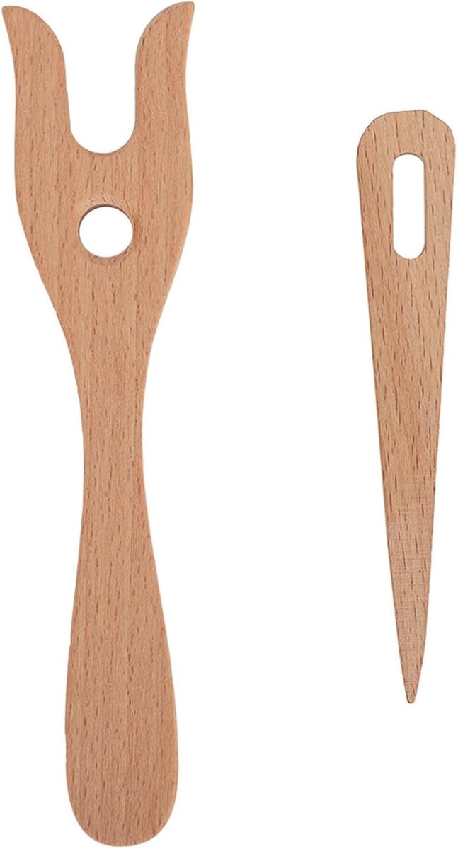 Vork Hout Koord Maken Hand Gesneden Lucet Vork Kinderen Handgemaakte Braider DIY Breien Armband Ketting Weven Tool
