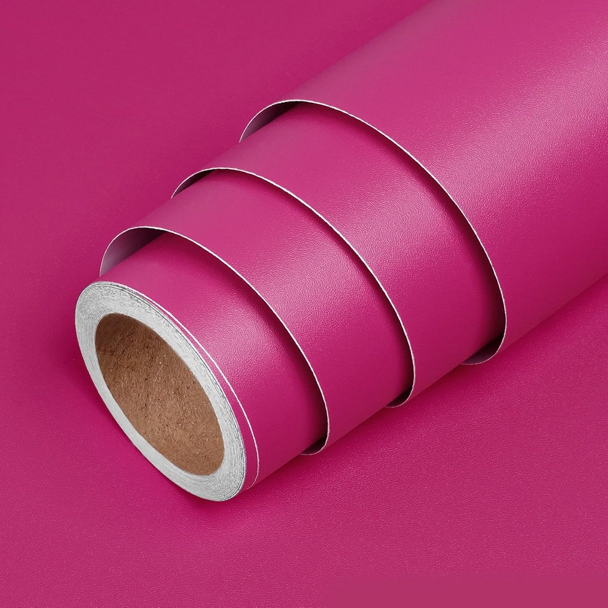 SnelShoppen - Zelfklevend Behang 60cm x 400cm Roze Meisjes Behang Muursticker Vinyl Waterdicht Matte Wanddecoratie voor Slaapkamer en Meubels