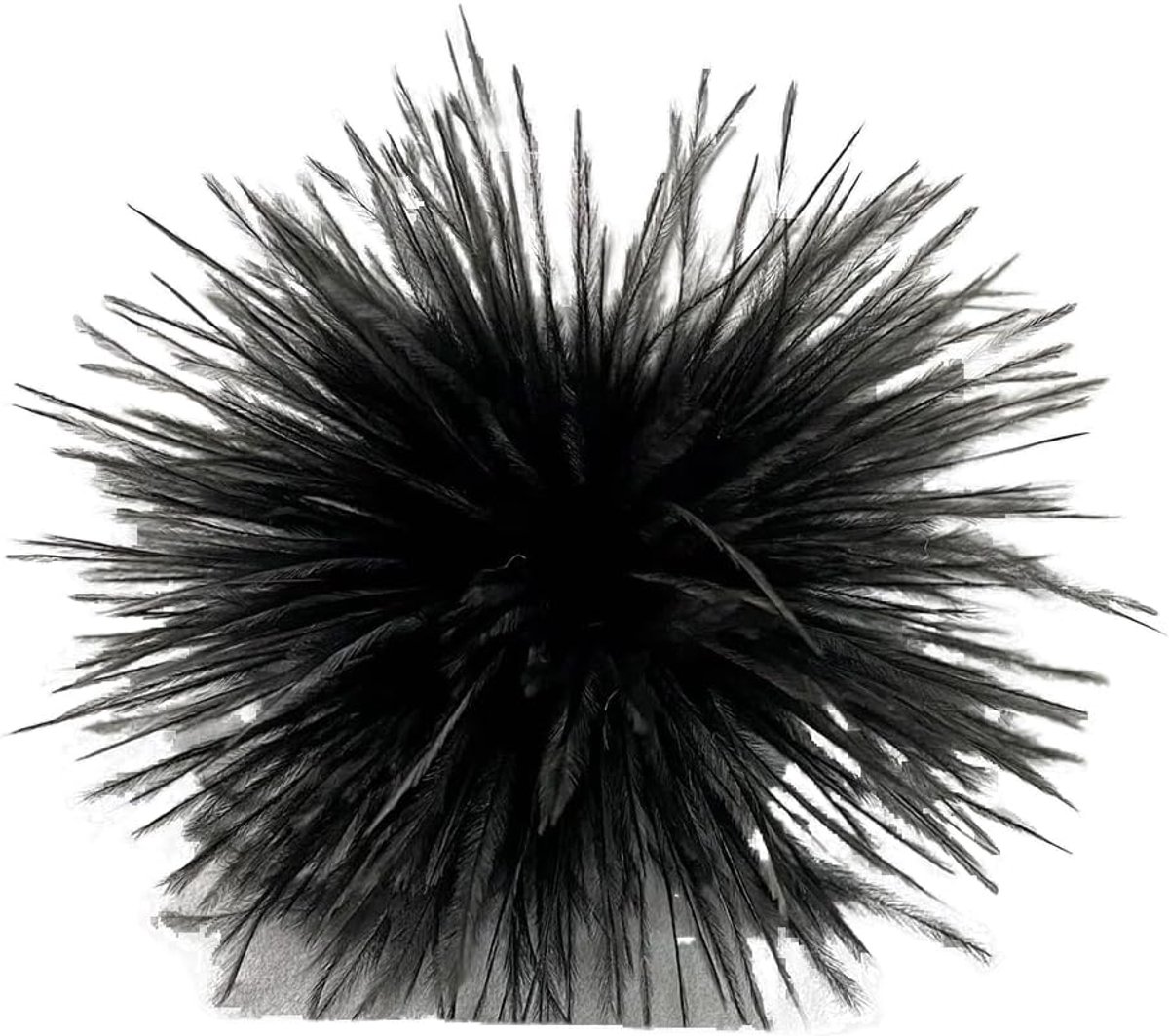 veerbroche, pluizige veer broche struisveer broche bruid bruiloft hoofdtooi kostuum decoratie veren haarsieraad veer haarspeld voor vrouwen meisjes Halloween dansshow theepartij decoratie