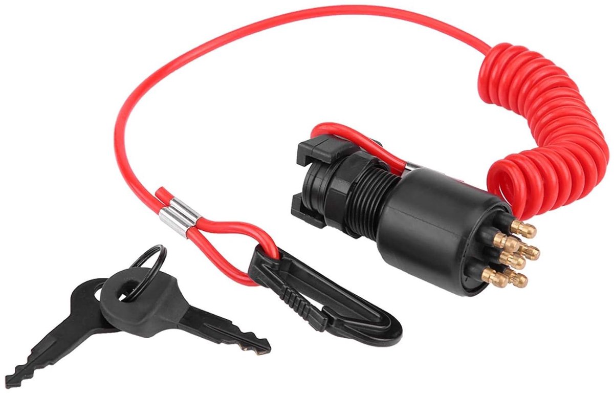 contactsleutelschakelaar & veiligheidskoord voor Johnson Evinrude Boat 5005801