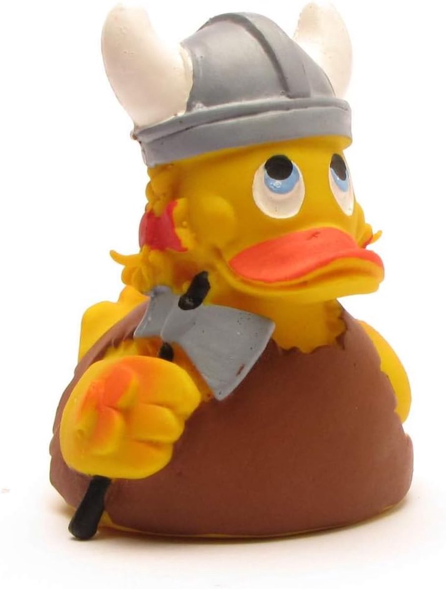 I Badeend I Quietscheend I Viking Duck Lanco - incl. badeend sleutelhanger in set