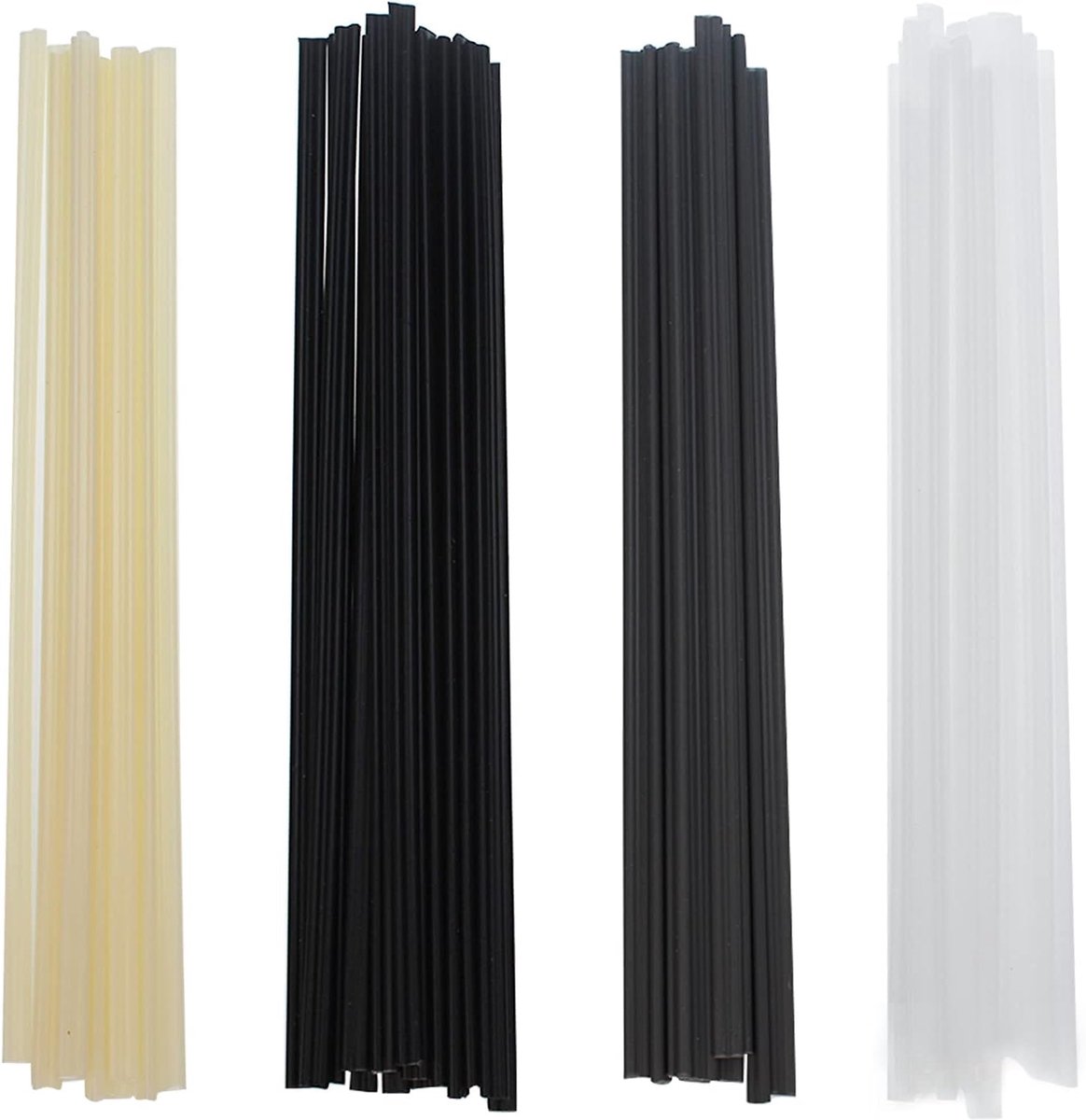 lasdraad, ABS, pvc, PE PP, lasstokken, 200 mm, kunststof lasstaven, lastopzetstuk voor lassenreparatie (50 stuks)