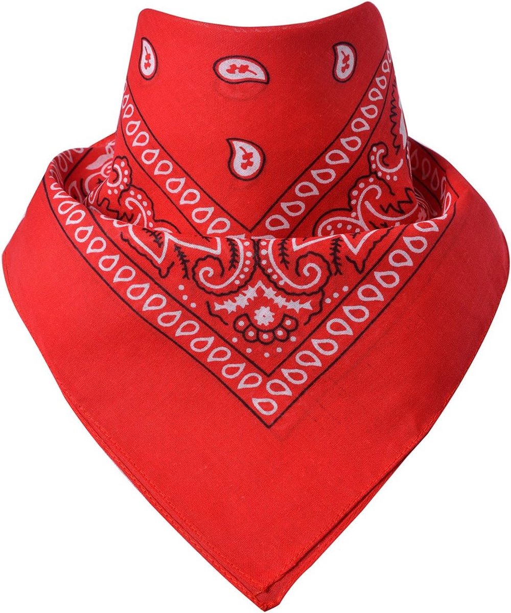 hoofddoek en halsdoek, veelzijdig accessoire, 100% katoen, 55 x 55 cm
