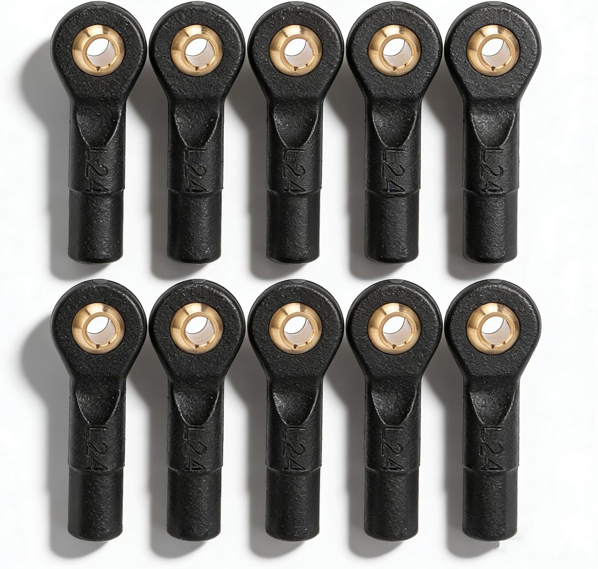 10 Stks M2.5 RC Spoorstangeind, Plastic Balhoofd Houder Tie Link Rod End voor 1 van 10 RC Auto (2.5mm Diafragma, 23mm Hoogte)