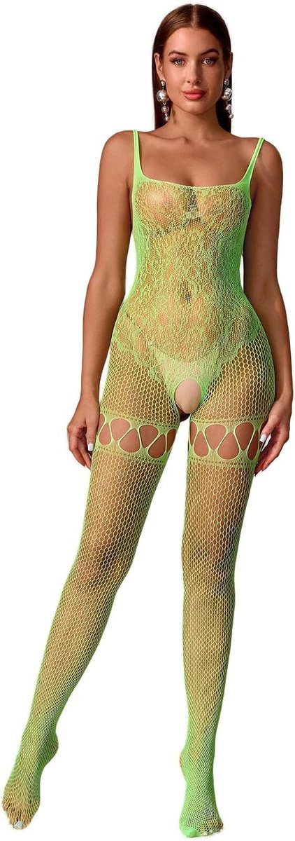 Dames sexy hals bodystocking jumpsuit sexy hals jurk kruis rugvrij doorzichtige shapewear één stuk ondergoed