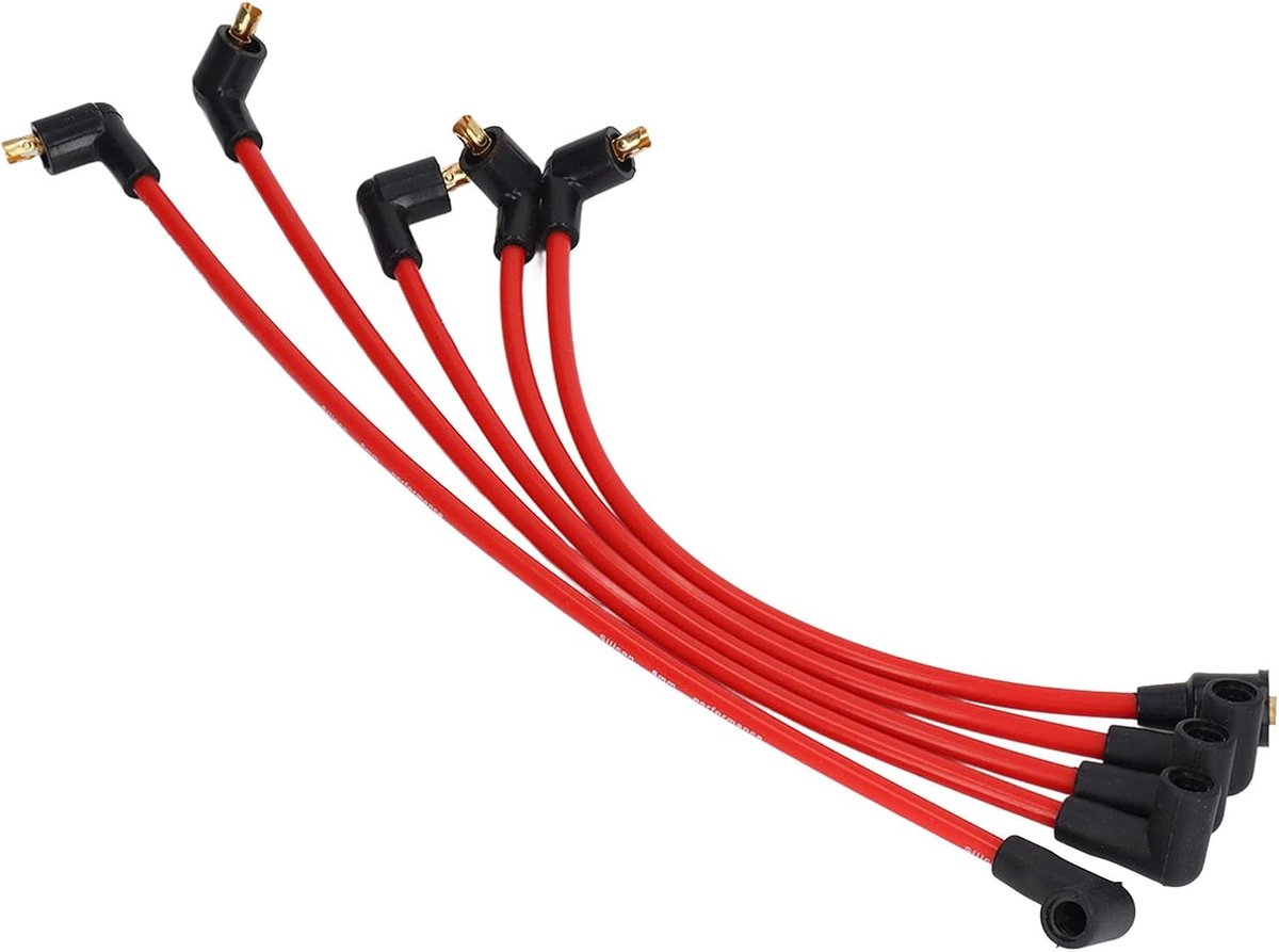 Bougiekabel Set voor MGB 1800cc Modellen 5 Stks 8mm Rode Siliconen HT Ontstekingskabels Bougiekabels Kabels