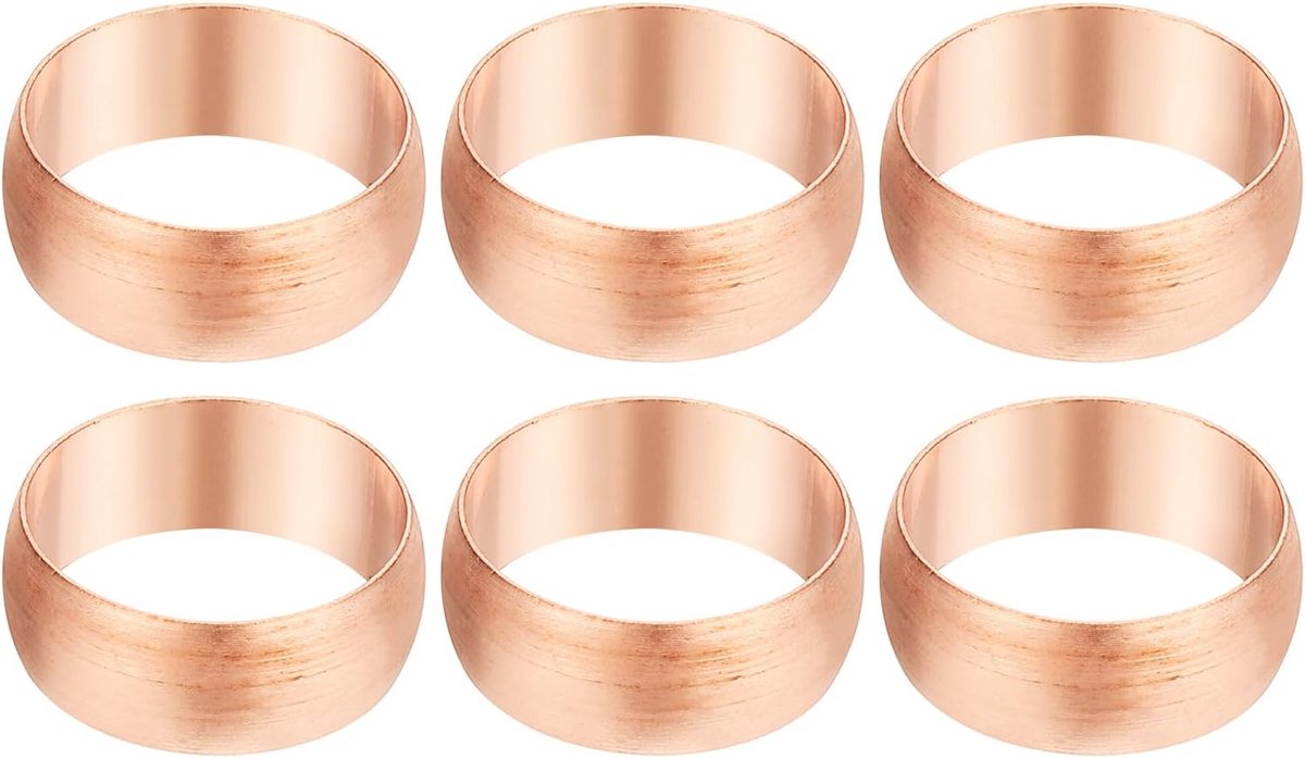 16mm Buis OD Compressie Mouwen Ferrules, 6 stks Koperen Ferrule Fitting Compressie Fitting Assortiment Kit voor Air Water Gas