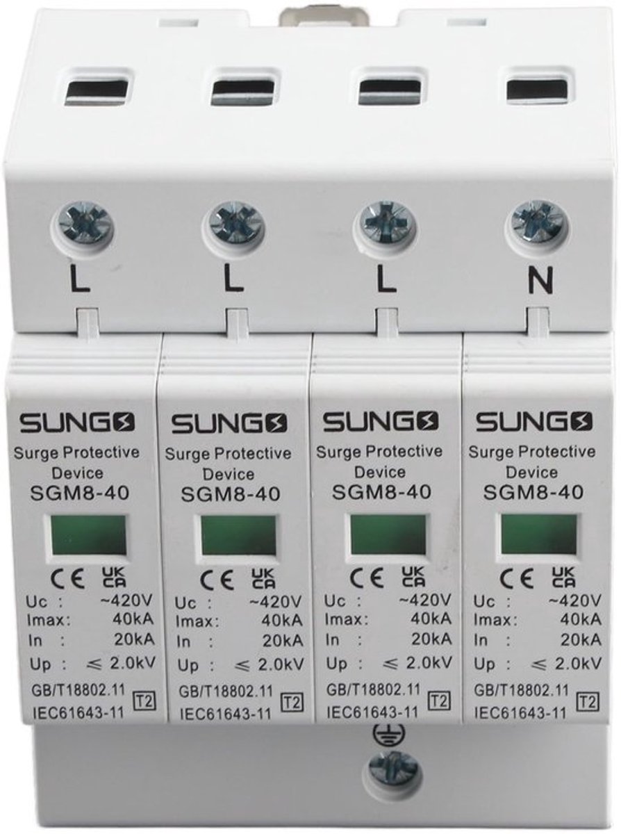 Lowvoltage Protector voor Thunder Protection op DIN Rail