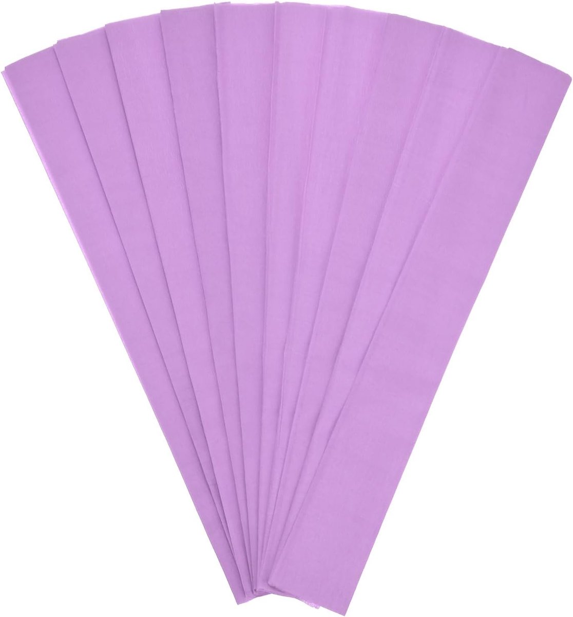 Crêpepapier, 100 x 50 cm zacht breed crêpepapier streamer vel, decoratieve ambachtelijke streamer voor doe-het-zelf ambacht/bloemen maken/decoratie [lichtpaars]