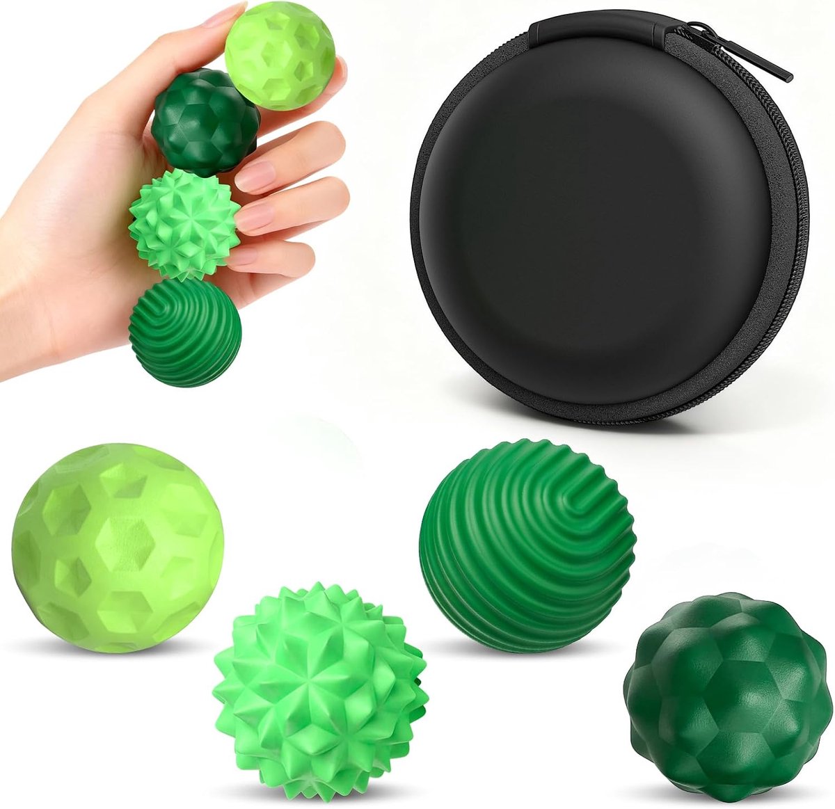 fidget-speelgoed, 4 stuks magnetische fidget-ballen, siliconen magnetische ballen, anti-stress ballen, sensorisch speelgoed, sensorische magnetische ballen, sensorisch fidget-speelgoed