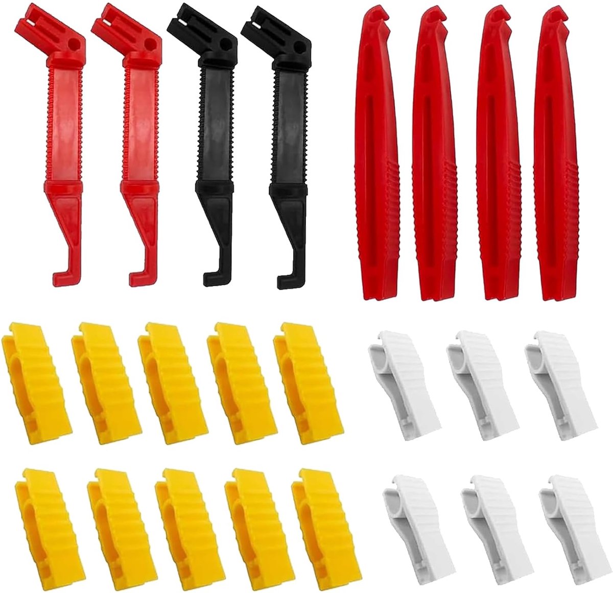 24 stuks zekeringtrekker, kunststof, zekeringtrekker, zekeringtrekker van glas, voor auto's, voor het vervangen van zekeringen voor auto, motorfiets