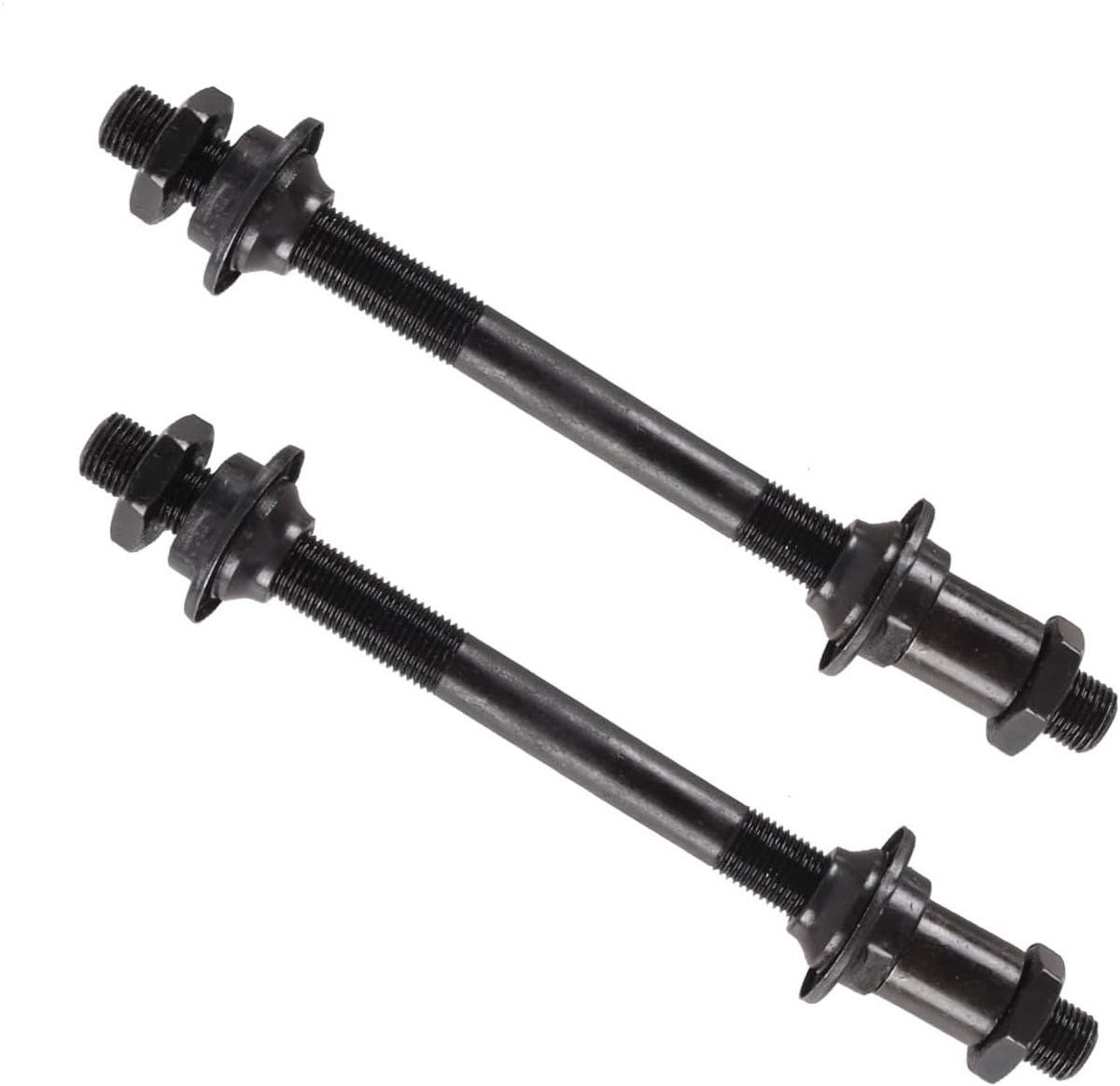 2 stuks fietsnaafas fietsnaafas-fietswielspindel holle snelspanner voor MTB racefiets mountainbike achteras