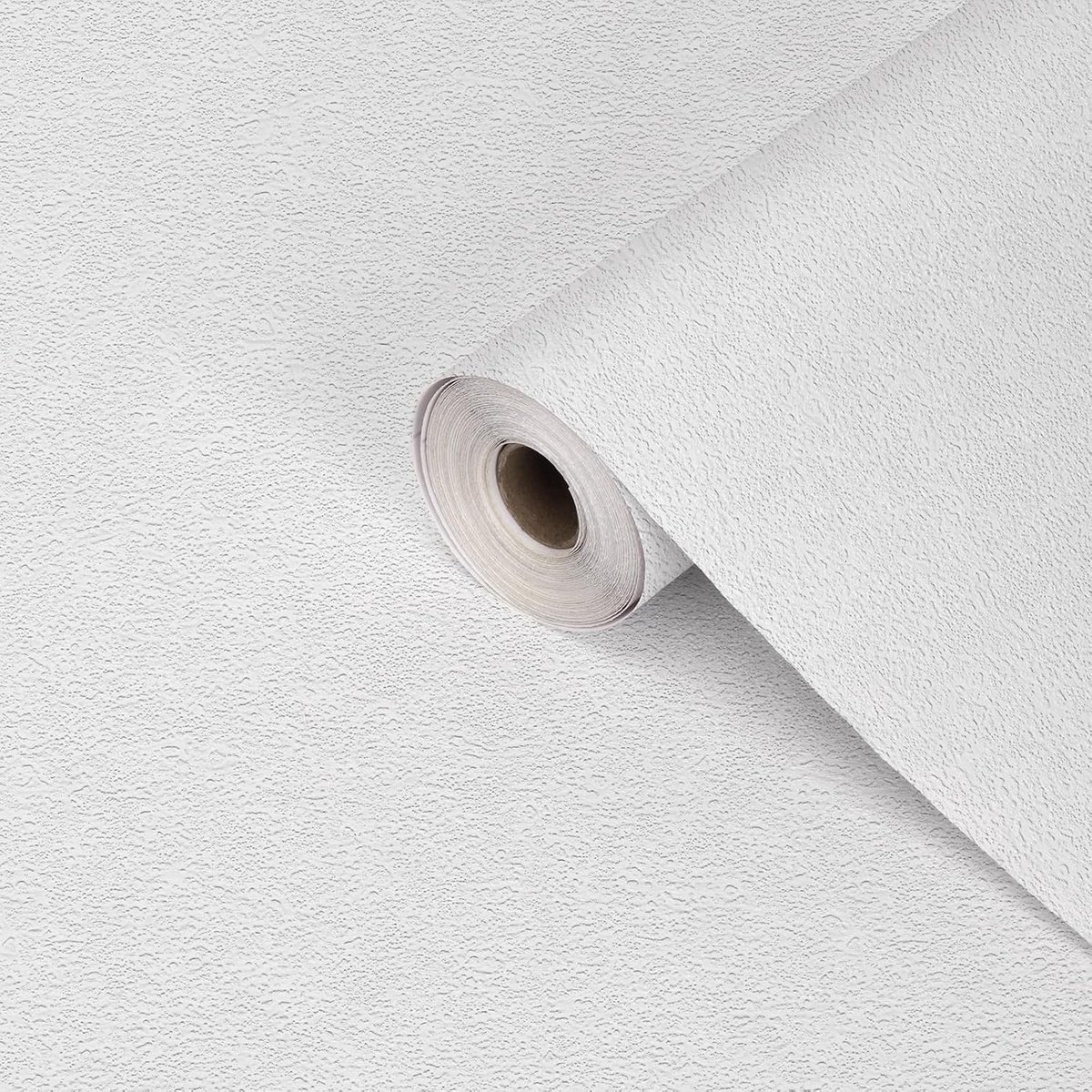Behang witte meubelsticker 40 cm x 600 cm verdikt wandpapier getextureerd behang