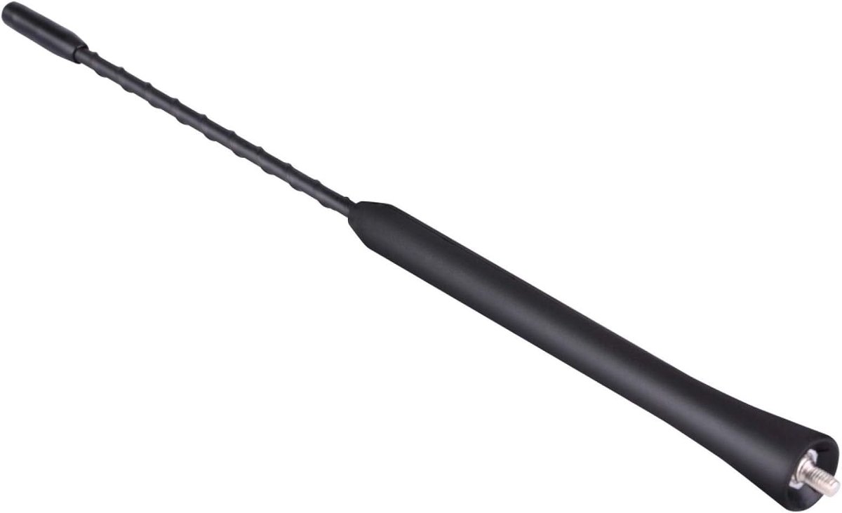 Auto FM-radio-antenne, universeel, 9 inch, anti-lawaai Beesting FM-radio-antenne met schroeven, schroefdraadaansluitingen 4 mm/5 mm/6 mm Vleugelspiegels en toebehoren
