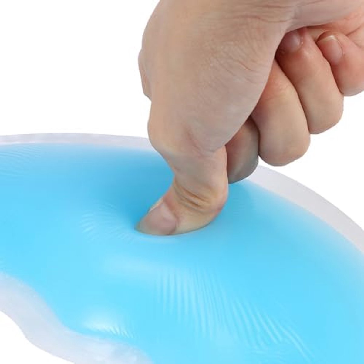 Kussen voor massagetafel, siliconen kussen, 4 kleuren, zacht, voor gezicht, massage, lichaam, ontspanning, massage, gezicht, spa, schoonheid, salon, verzorging (hemelsblauw)