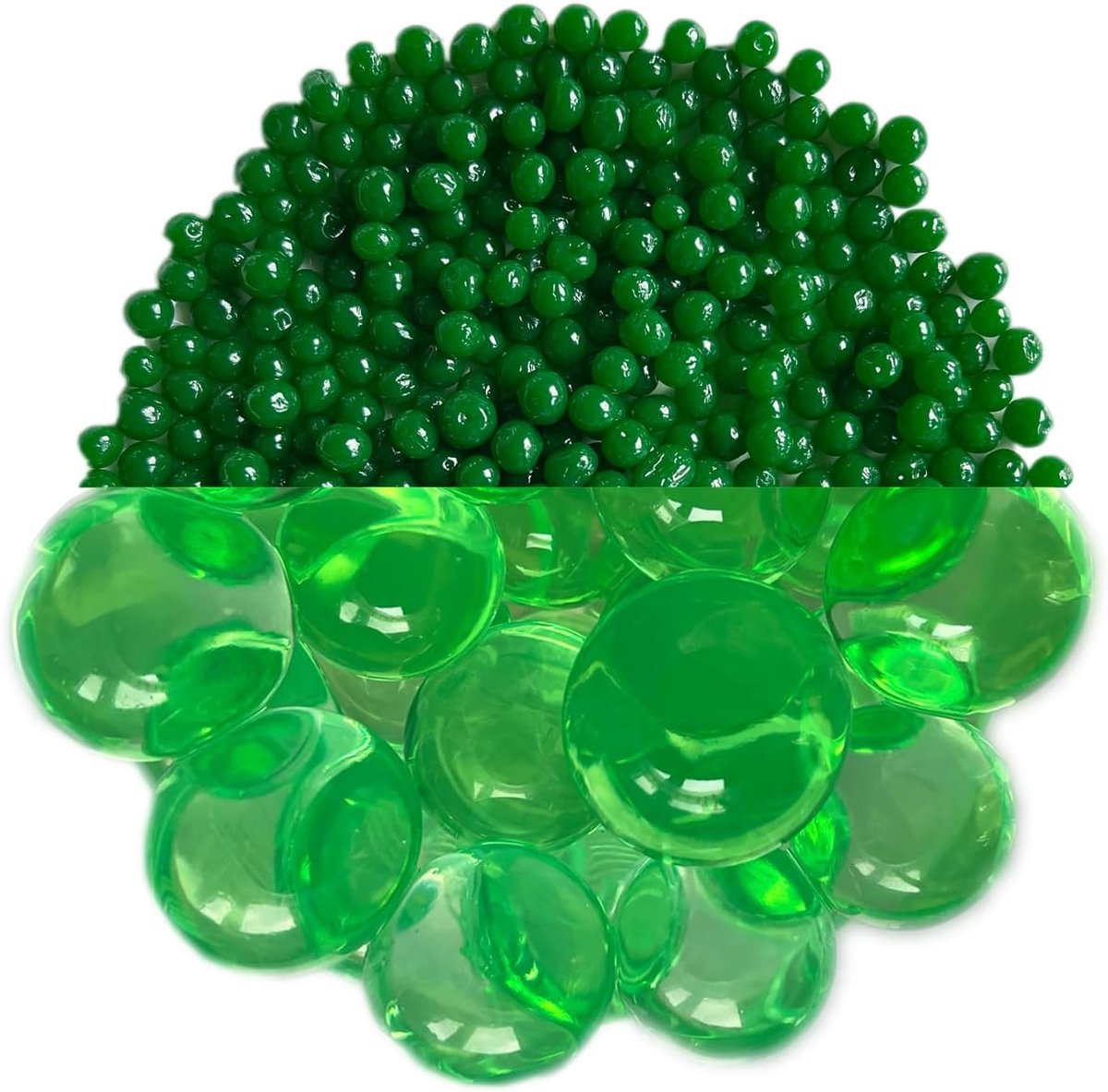 trendfinding 100 g watervasthoudende decokorrels groen, korrelgrootte 6-8 mm, decoratie voor bloemen en planten, 10 liter, zeer zuinig, veelzijdig gebruik