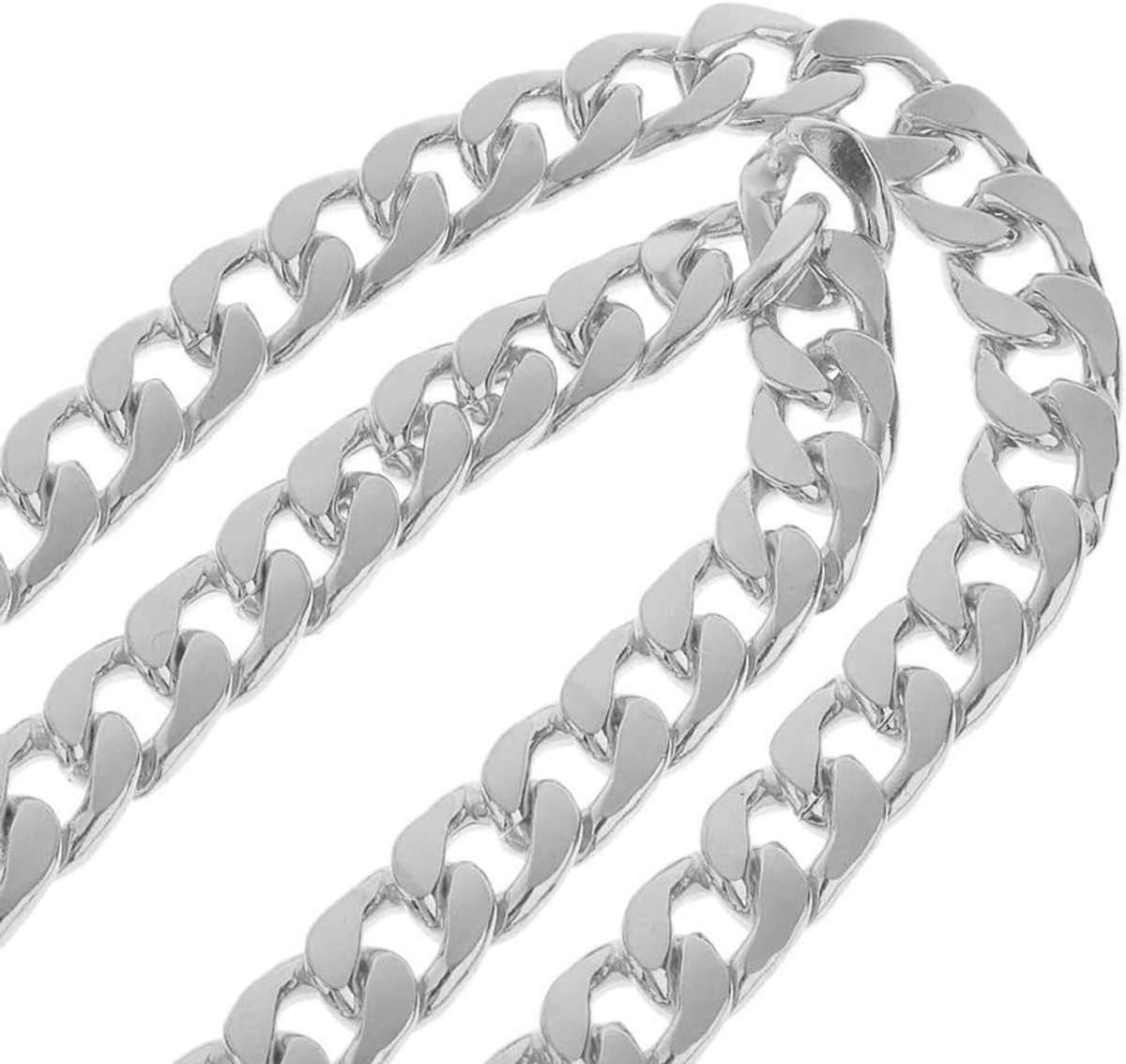 120cm Metalen Cross Body Tas Ketting Riem Portemonnee Handtas Schoudertas Ketting Vervanging - Zilver