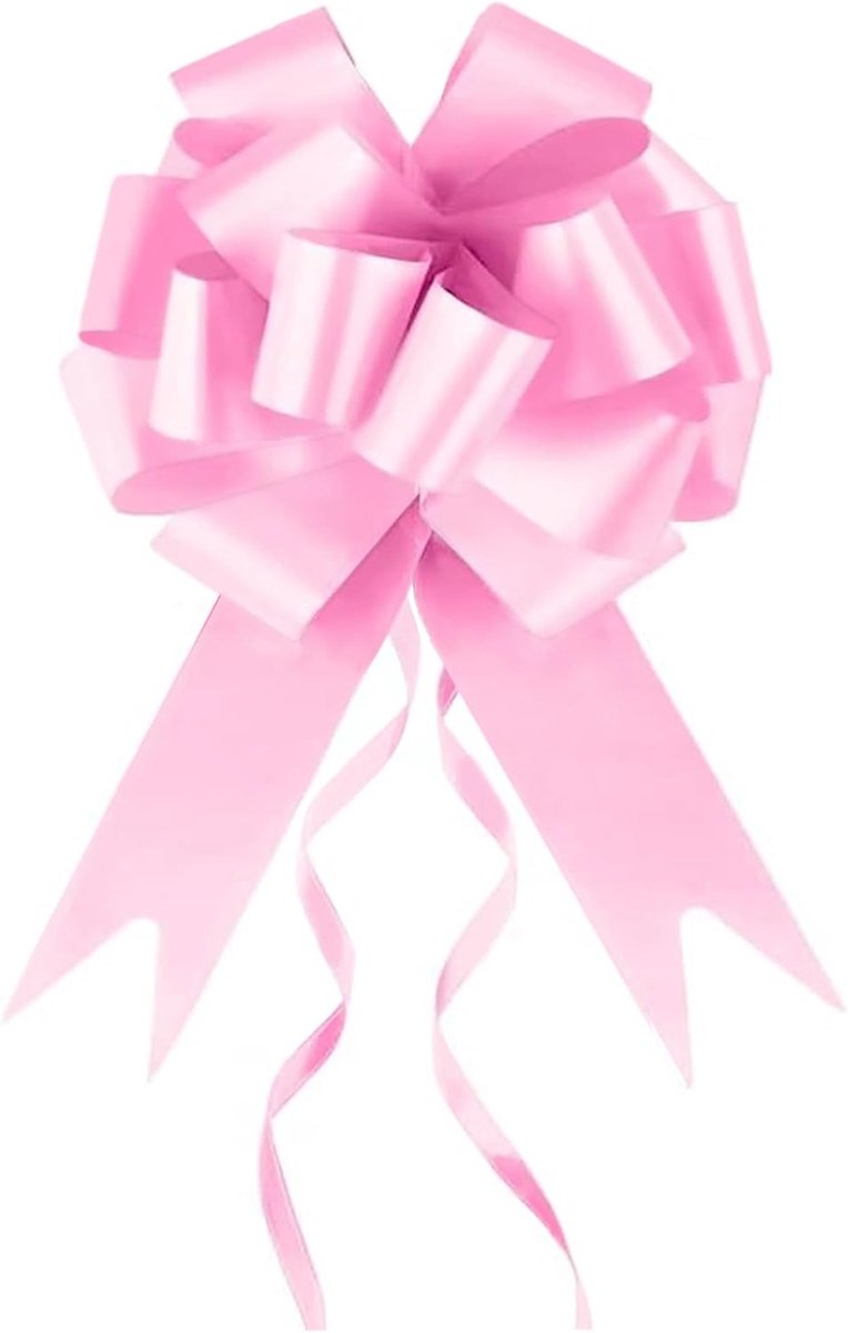 Strikken, 60 stuks geschenkvellen, bruiloftsstrikken voor bruiloften voor automanden voor kerstfeesten en bruiloften, bloemisten (roze)