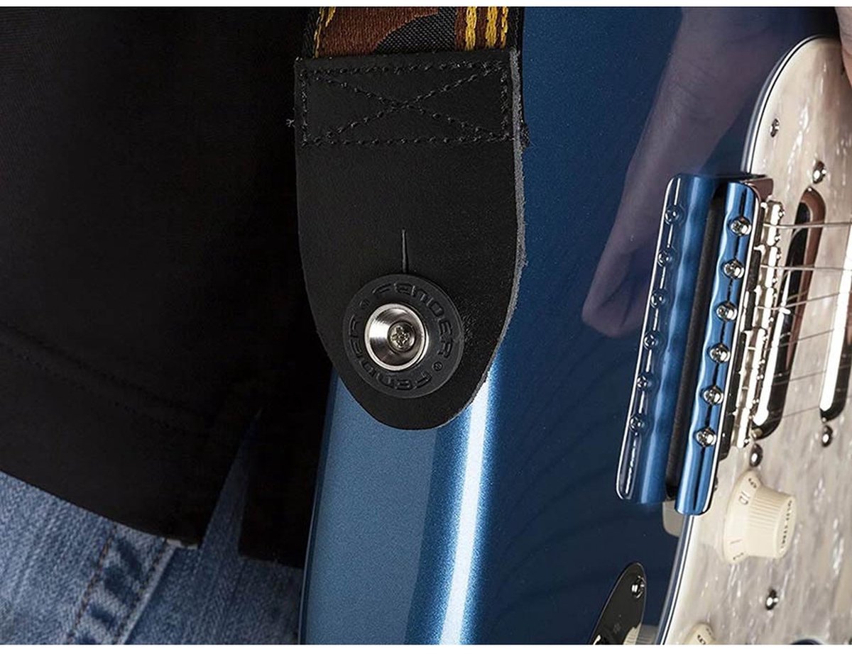 Fender 990819006 Strap Blocks - Zwarte Rubber Strap Locking Rings