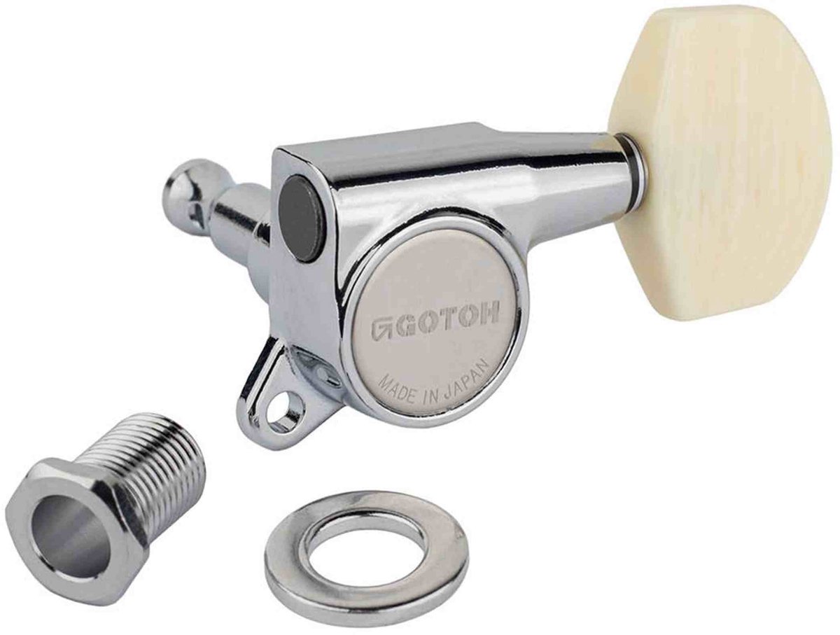 Gotoh GTH14019 SG381 stemmechanieken met Magnum Lock and M01 knoppen, 3L3R, chroom