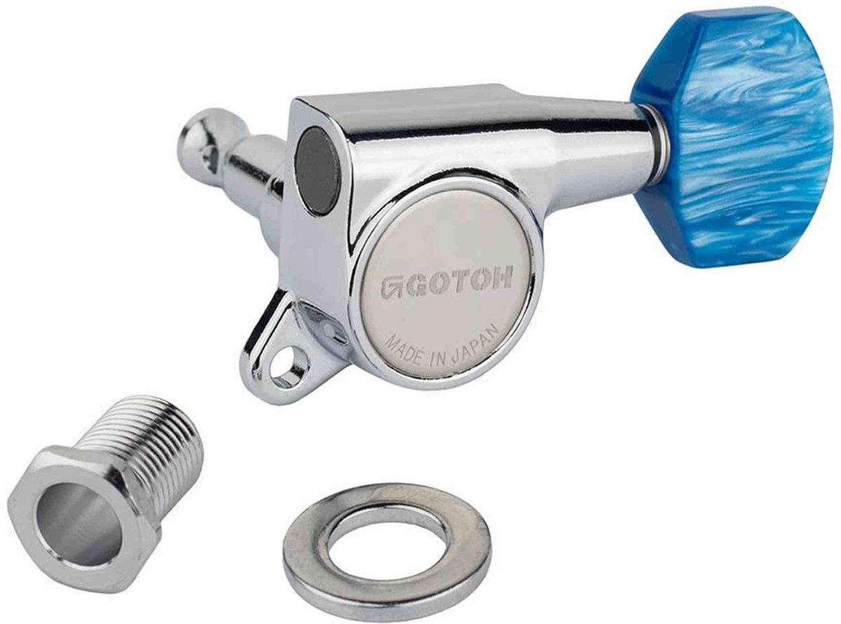 Gotoh GTH14235 SG381 stemmechanieken met P9 knoppen, 6L, chroom