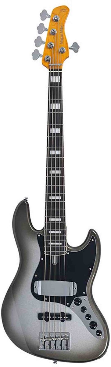 Sire V7N A5/MC Marcus Miller 5-snarige Actieve Basgitaar Mercury met Elzen Body en Heritage-3 Preamp