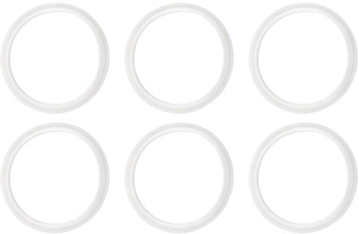 Afdichtingen Rubber - O-ring 38 mm - Gootsteenplug - Pop-up Plugpakking - Waterdicht - Duurzaam - 6 Stuks - Afvoerplug