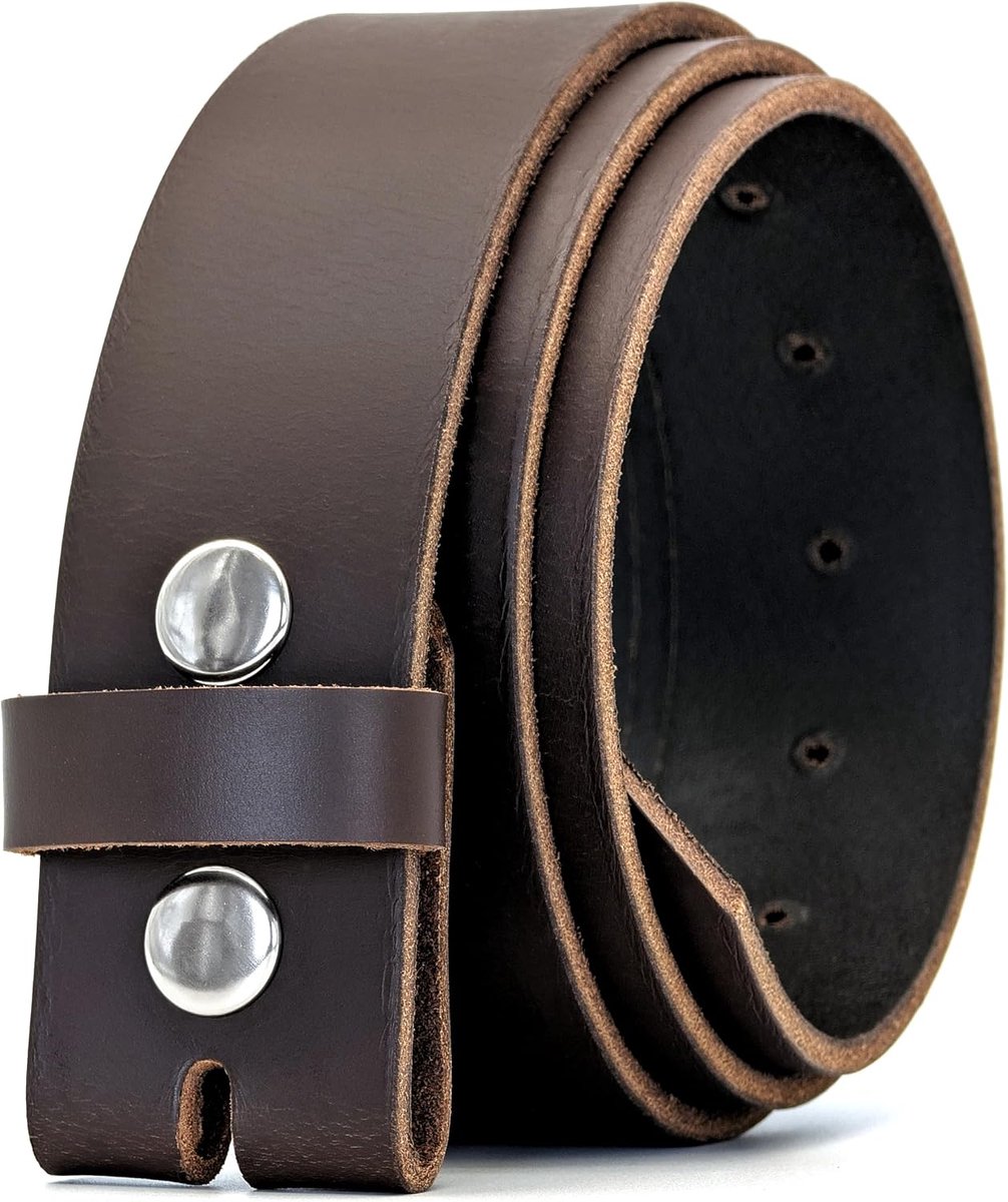 Ridge Heren 40mm Volnerf Leer Drukknoop Riem