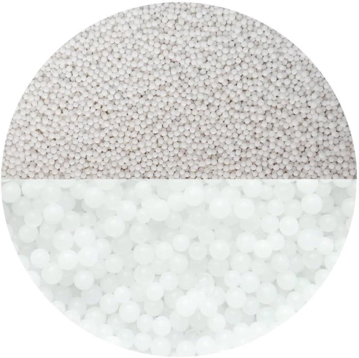 trendfinding 100 g watervasthoudende decokorrels wit, korrelgrootte 1,5-2 mm, decoratie voor bloemen en planten, 10 liter, zeer zuinig, veelzijdig gebruik