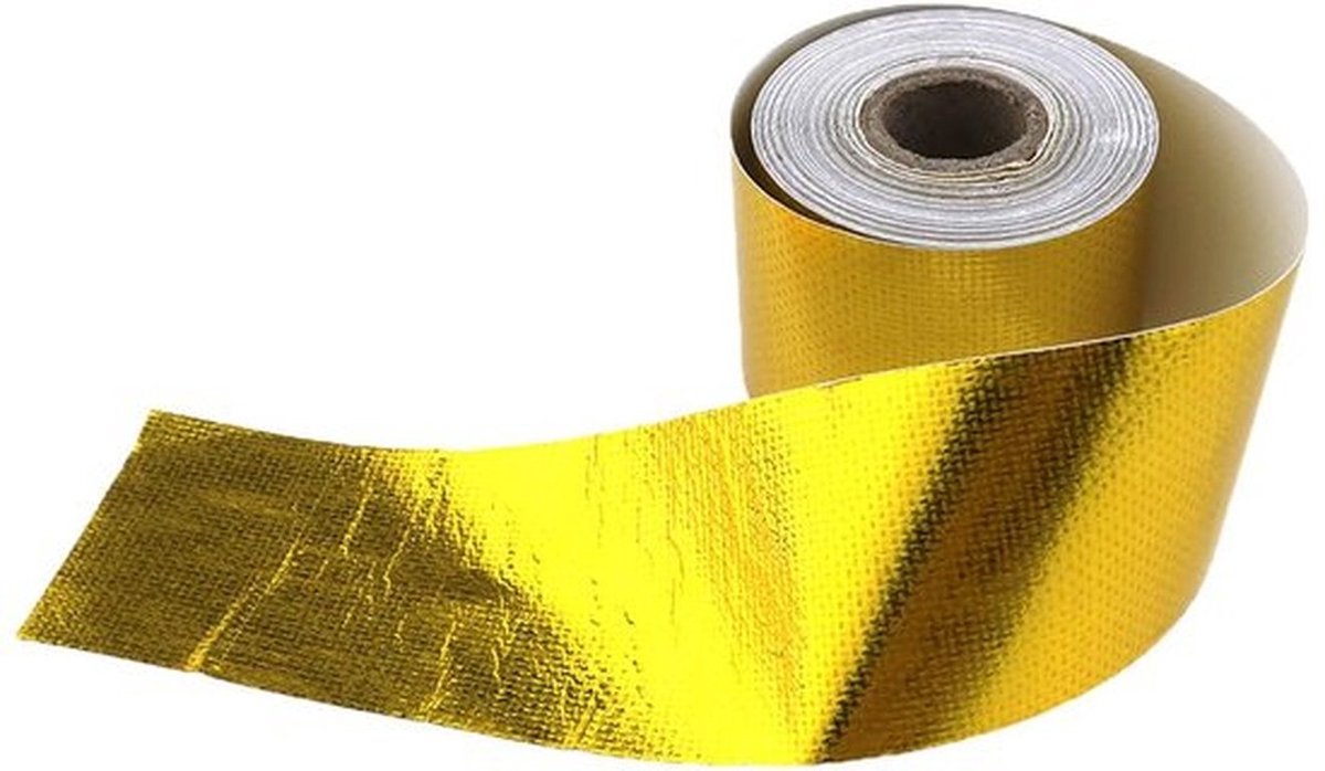 Heat Shield Tape - Hoge Temperatuur Weerstand - Isolatietape - Geluidsisolatie - Waterdicht - Sterke Hechting - Aluminium Folie 50mm x 10m