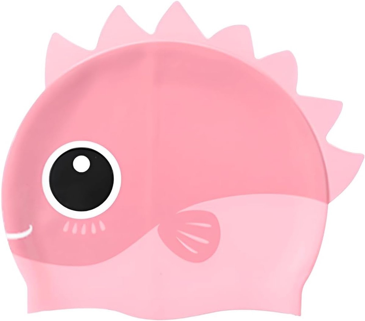 Jake Badmuts voor kinderen, hypoallergene siliconen, elastisch en zacht, voor kort en lang haar, roze
