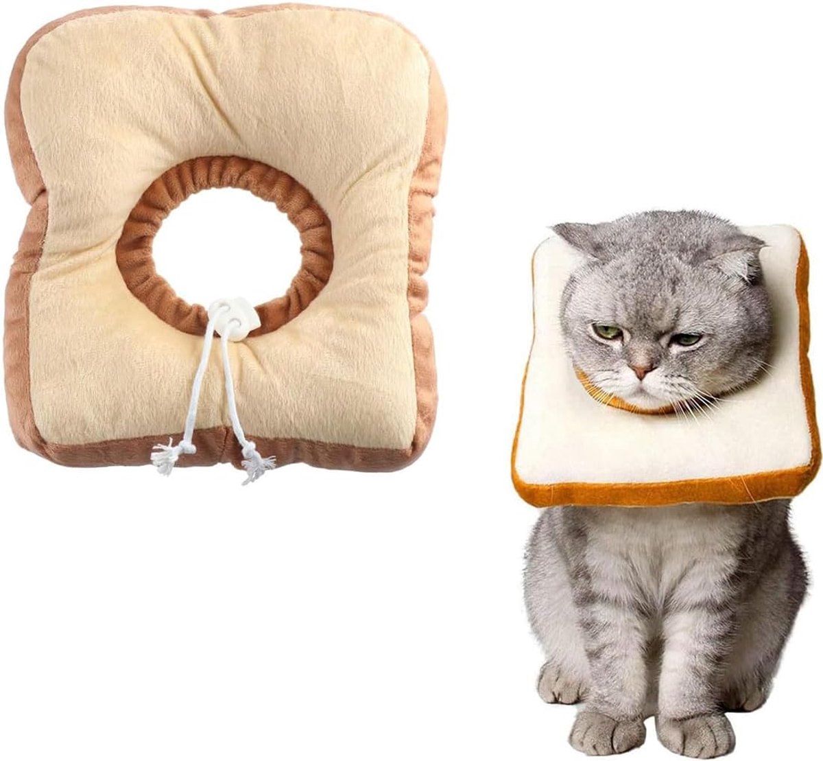 Elisabethaanse kattenhalsband met zachte kat, verstelbaar, krasbestendig en bijtbestendig, geschikt voor kleine honden en katten