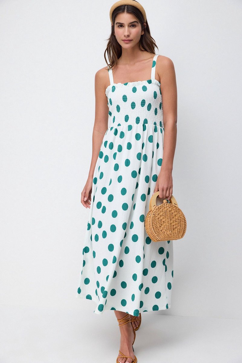 Robe longue à bretelles