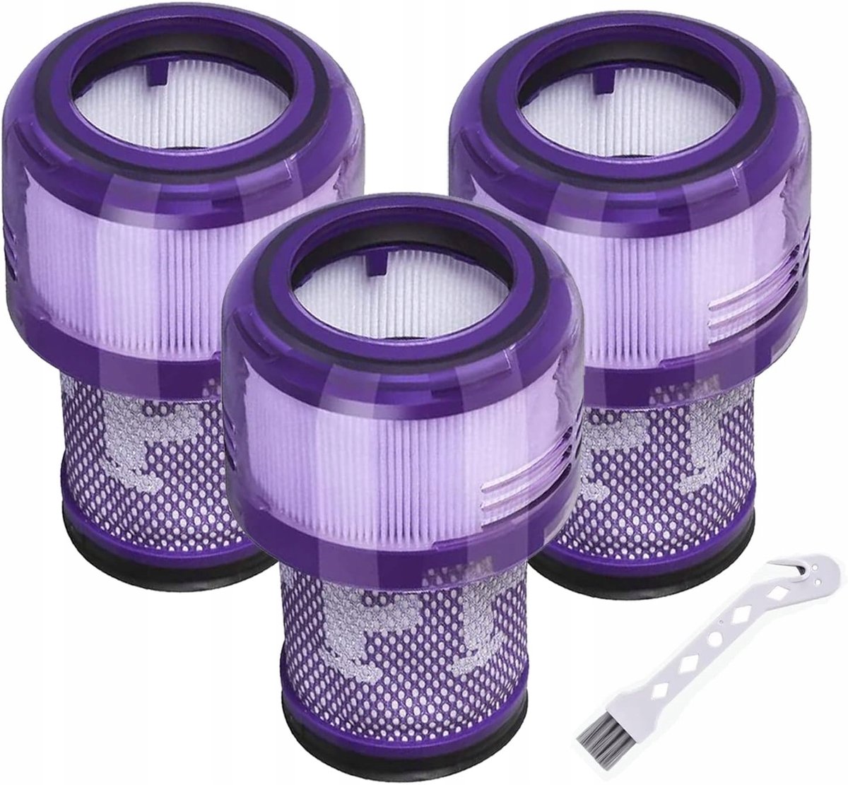 AreoSe - HEPA-filter voor Dyson V12 Detect Slim Absolute - 3 stuks