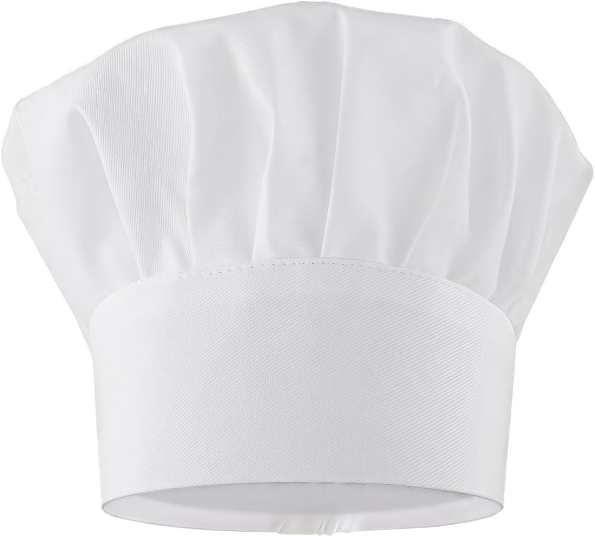 hoed van polykatoen, verstelbaar en ademend, perfect voor professionele keuken, Wit, S