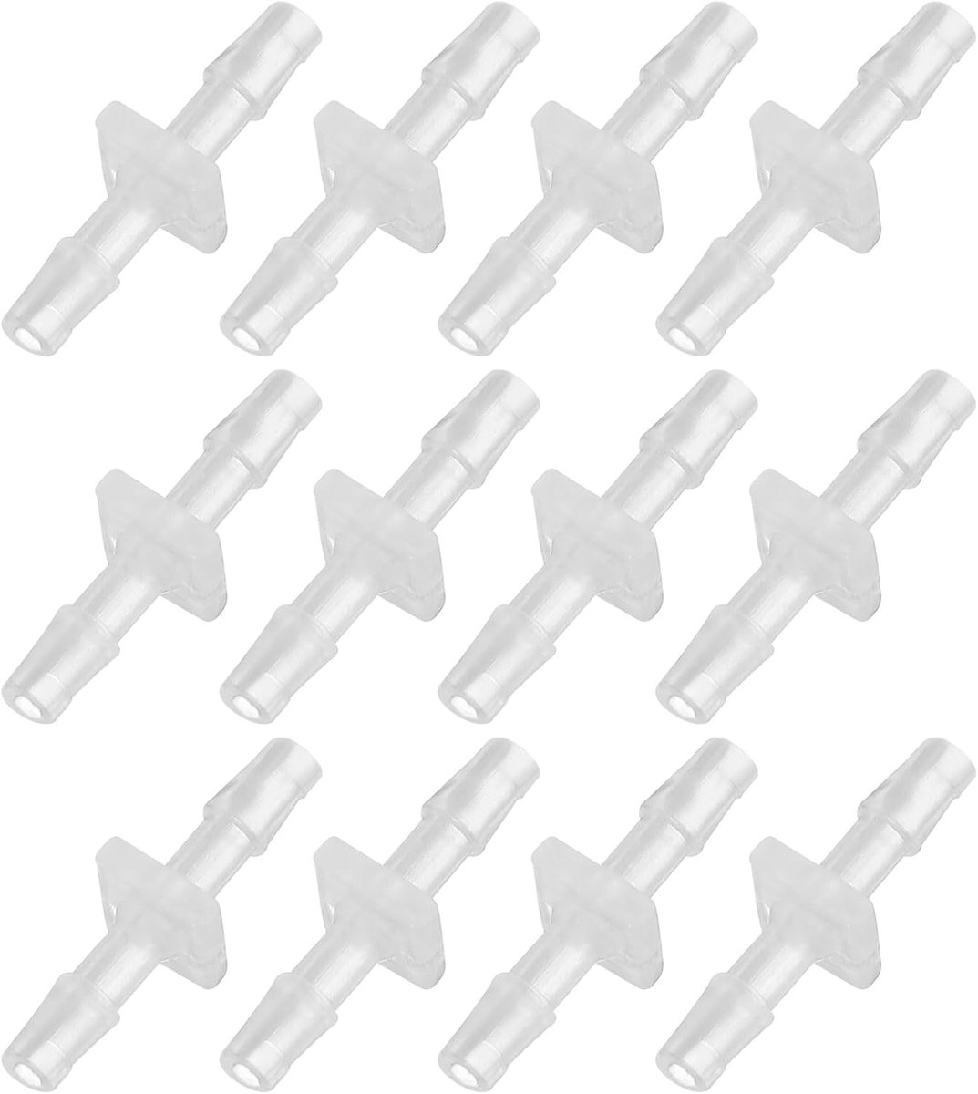 1/9" - 1/8" 12 stuks kunststof slangaansluitingen, verloopstuk buisschroefverbindingen, buisadapter Union Splicer Joint Kit voor lucht gas water systeem aquarium slangpomp