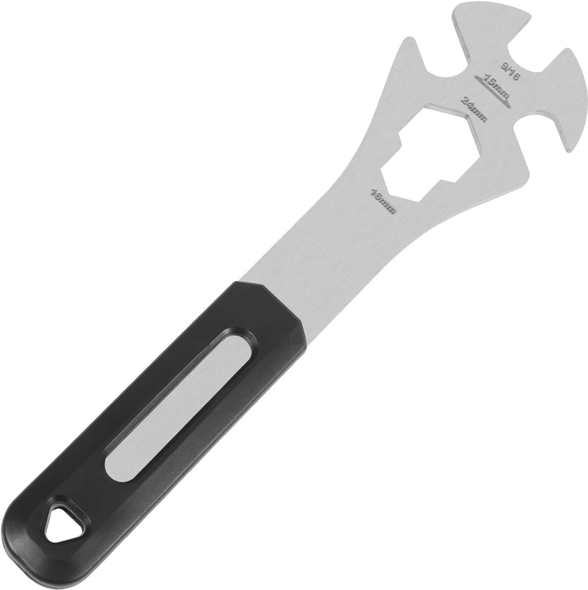 Pedaalsleutel, Fiets Pedaalsleutel Met Extra Lange Handvat, 15mm Multi-use Fietssleutel, 9/16 Fiets Pedaal Verwijderen Tool, 16mm/24mm Zeshoek Gat