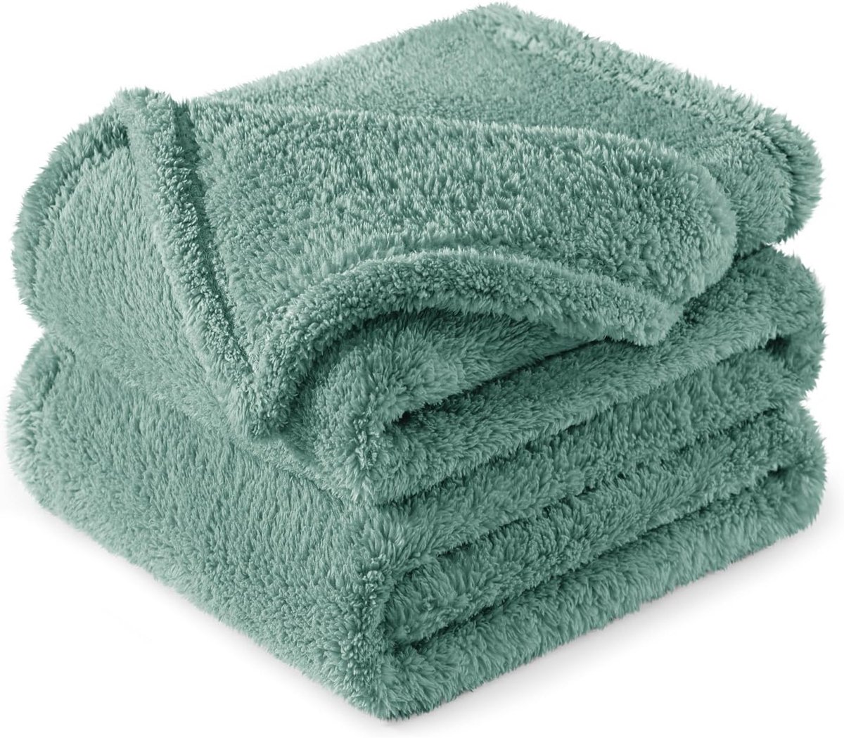 Mezcla Deken, Fleece Dekentje, van Zachte Fluwelen Stof, Zacht en Warm voor Bank of Bed, Alle Seizoenen, 150x200 cm, Grijsgroen | Sprei, bank, reizen, fleece, wollig, zacht, licht, polyester, machinewasbaar, comfortabel in alle seizoenen
