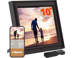 LUX 10,4 pouces Wi-Fi - Cadre photo numérique – Stockage illimité dans le cloud - Stockage plus de 40 000 foto's - E-mail, app, SD kaart en USB - Antireflex - Capteur de mouvement