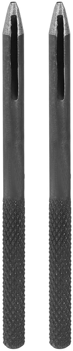 2 stuks lederen gatpons, 1 mm, holle ronde gaten, stans, snijgereedschap, koolstofstaal, gereedschap voor horloges, stof, riem, afdichtingen, doe-het-zelf, lederhandwerk, reparatie, zwart
